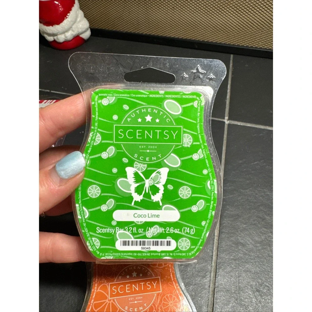 Scentsy Wax Melt Bar Bundle First Day of Fall and Coco Lime Partially Used